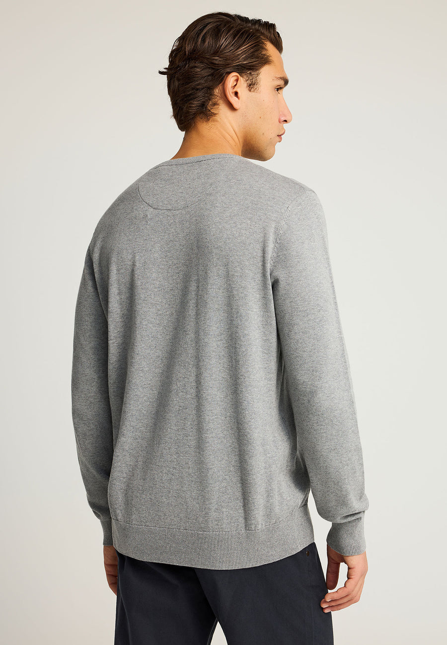 Pulover cu guler rotund pentru bărbați - Esențiale