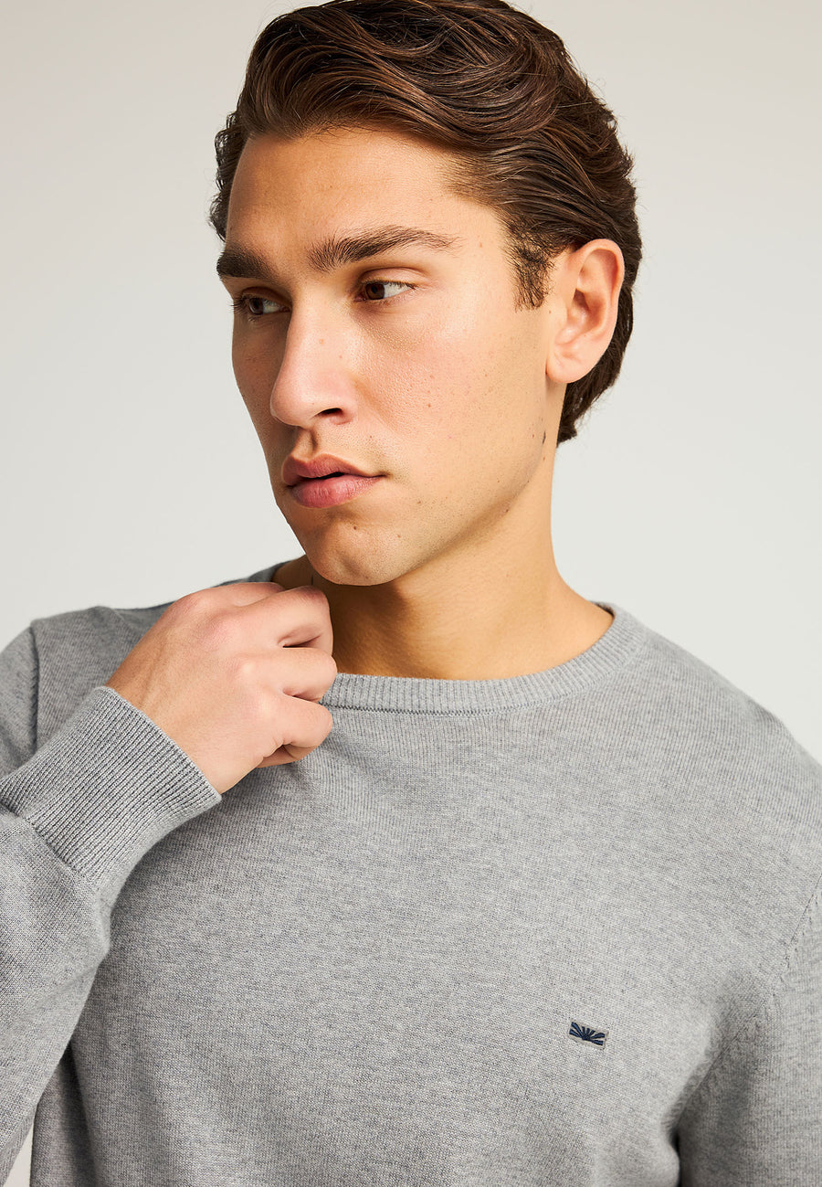 Pulover cu guler rotund pentru bărbați - Esențiale