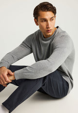 Pulover cu guler rotund pentru bărbați - Esențiale