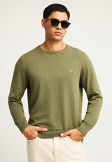 Pulover cu guler rotund pentru bărbați - Esențiale