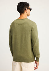 Pulover cu guler rotund pentru bărbați - Esențiale