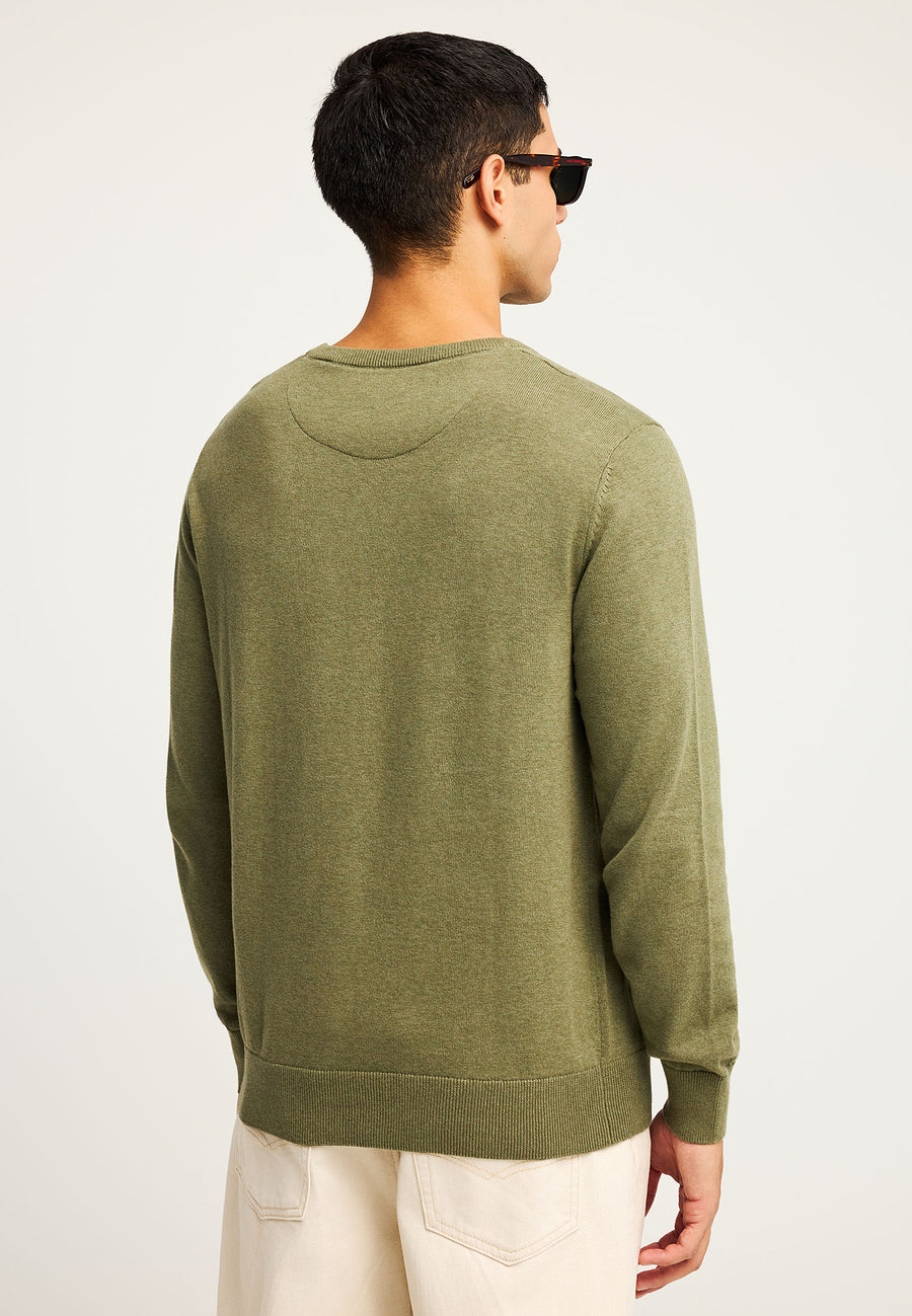 Pulover cu guler rotund pentru bărbați - Esențiale