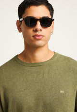 Pulover cu guler rotund pentru bărbați - Esențiale