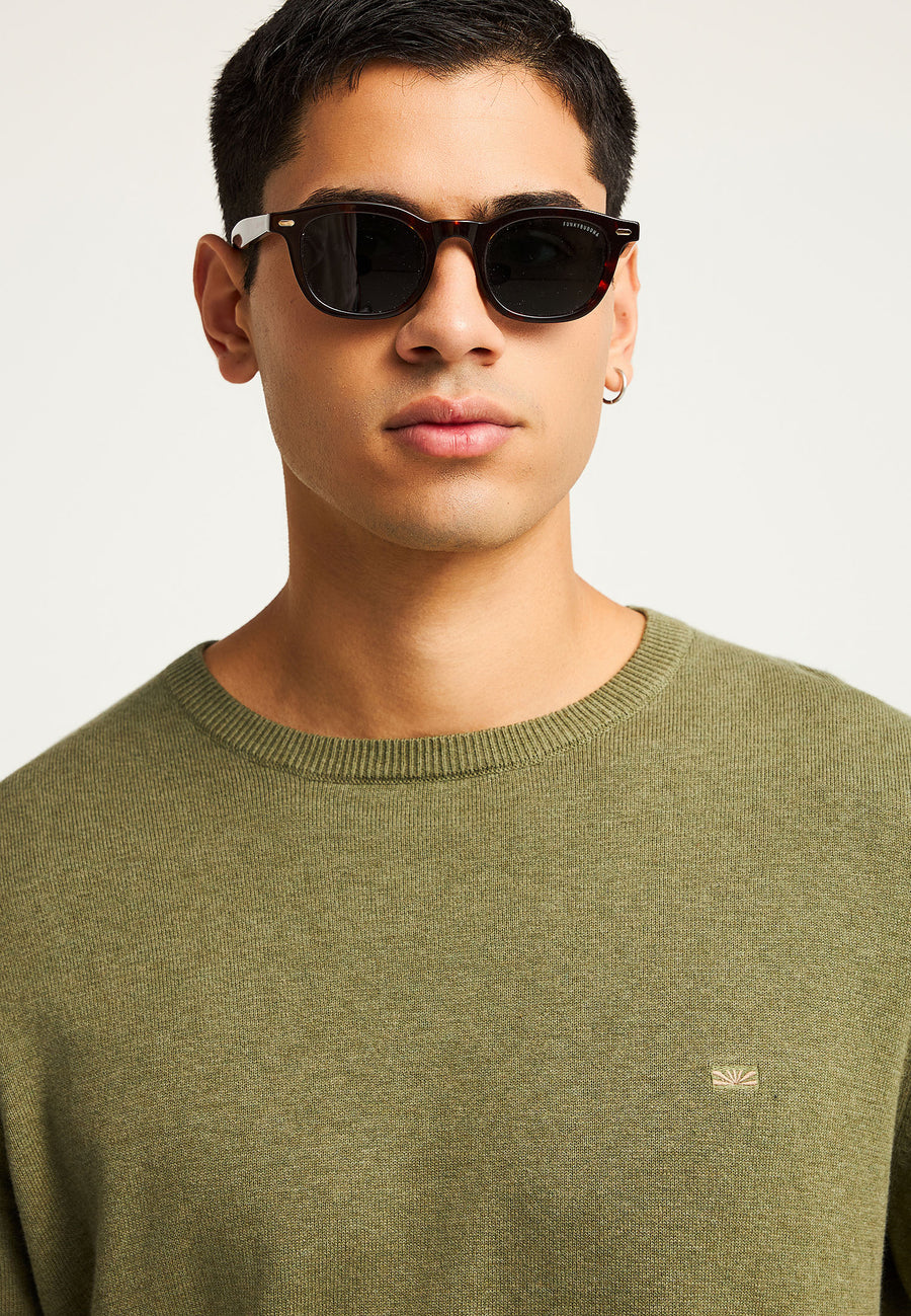 Pulover cu guler rotund pentru bărbați - Esențiale