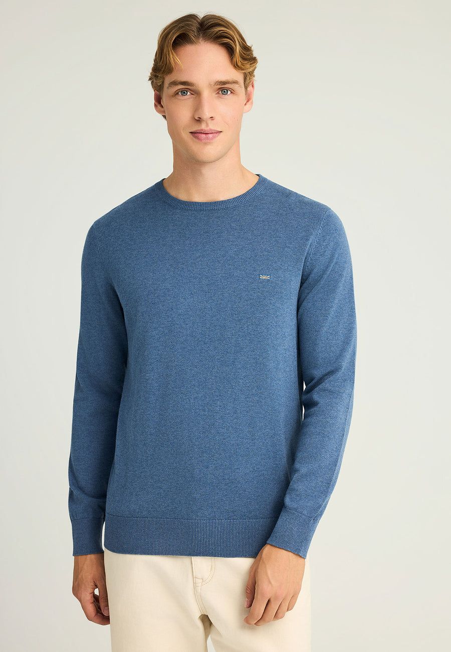 Pulover cu guler rotund pentru bărbați - Esențiale