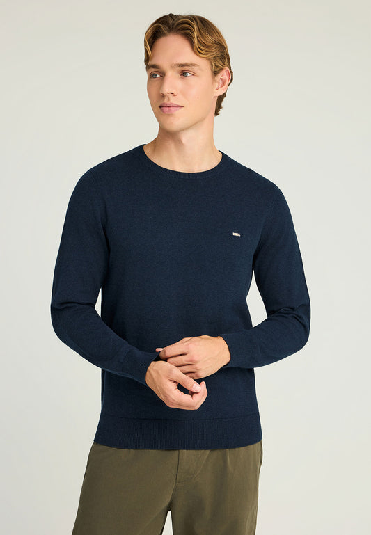 Pulover cu guler rotund pentru bărbați - Esențiale