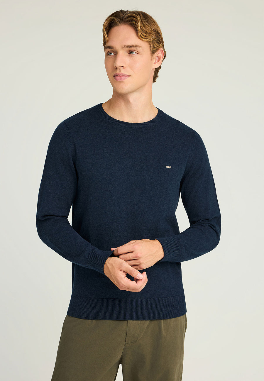 Pulover cu guler rotund pentru bărbați - Esențiale