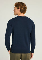 Pulover cu guler rotund pentru bărbați - Esențiale