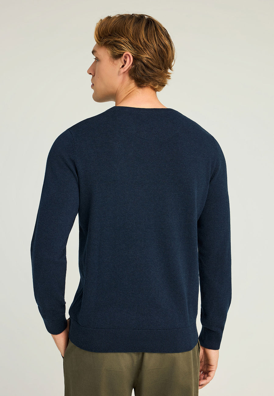 Pulover cu guler rotund pentru bărbați - Esențiale