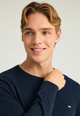 Pulover cu guler rotund pentru bărbați - Esențiale