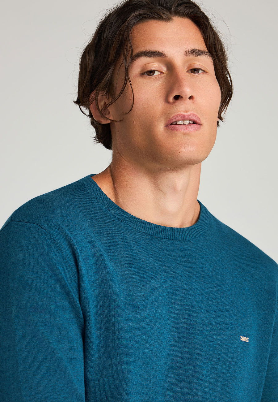 Pulover cu guler rotund pentru bărbați - Esențiale