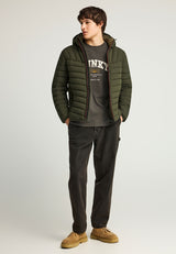 Jachetă casual bărbătească cu căptușeală matlasată