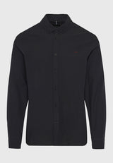 Men's oxford cotton shirt with embroidered logo - The Essentials