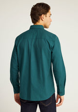 Cămașă bărbătească Oxford din bumbac cu logo brodat - The Essentials