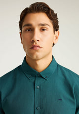 Cămașă bărbătească Oxford din bumbac cu logo brodat - The Essentials