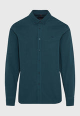 Men's oxford cotton shirt with embroidered logo - The Essentials