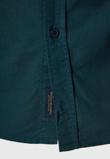 Men's oxford cotton shirt with embroidered logo - The Essentials