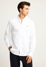 Cămașă bărbătească Oxford din bumbac cu logo brodat - The Essentials