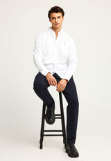 Cămașă bărbătească Oxford din bumbac cu logo brodat - The Essentials