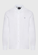 Men's oxford cotton shirt with embroidered logo - The Essentials