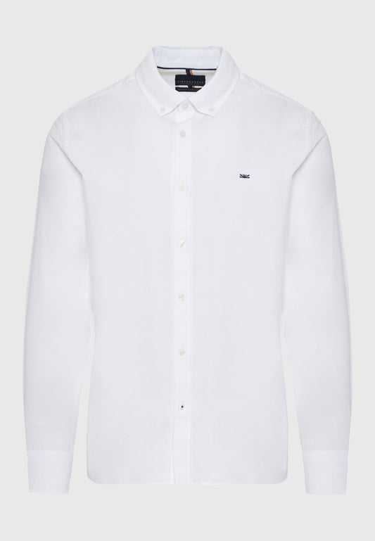 Cămașă bărbătească Oxford din bumbac cu logo brodat - The Essentials