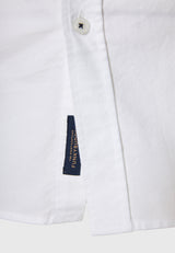 Men's oxford cotton shirt with embroidered logo - The Essentials