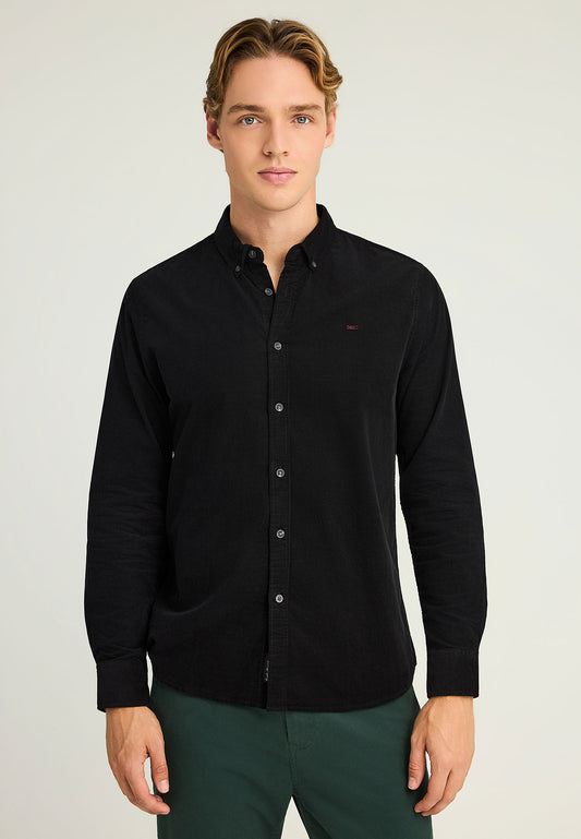 Cămașă bărbătească din catifea reiată