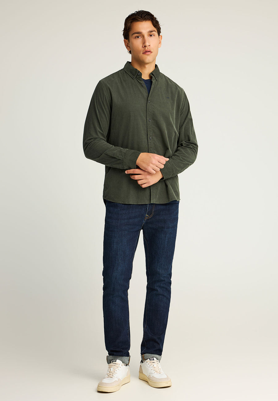 Cămașă bărbătească din catifea reiată