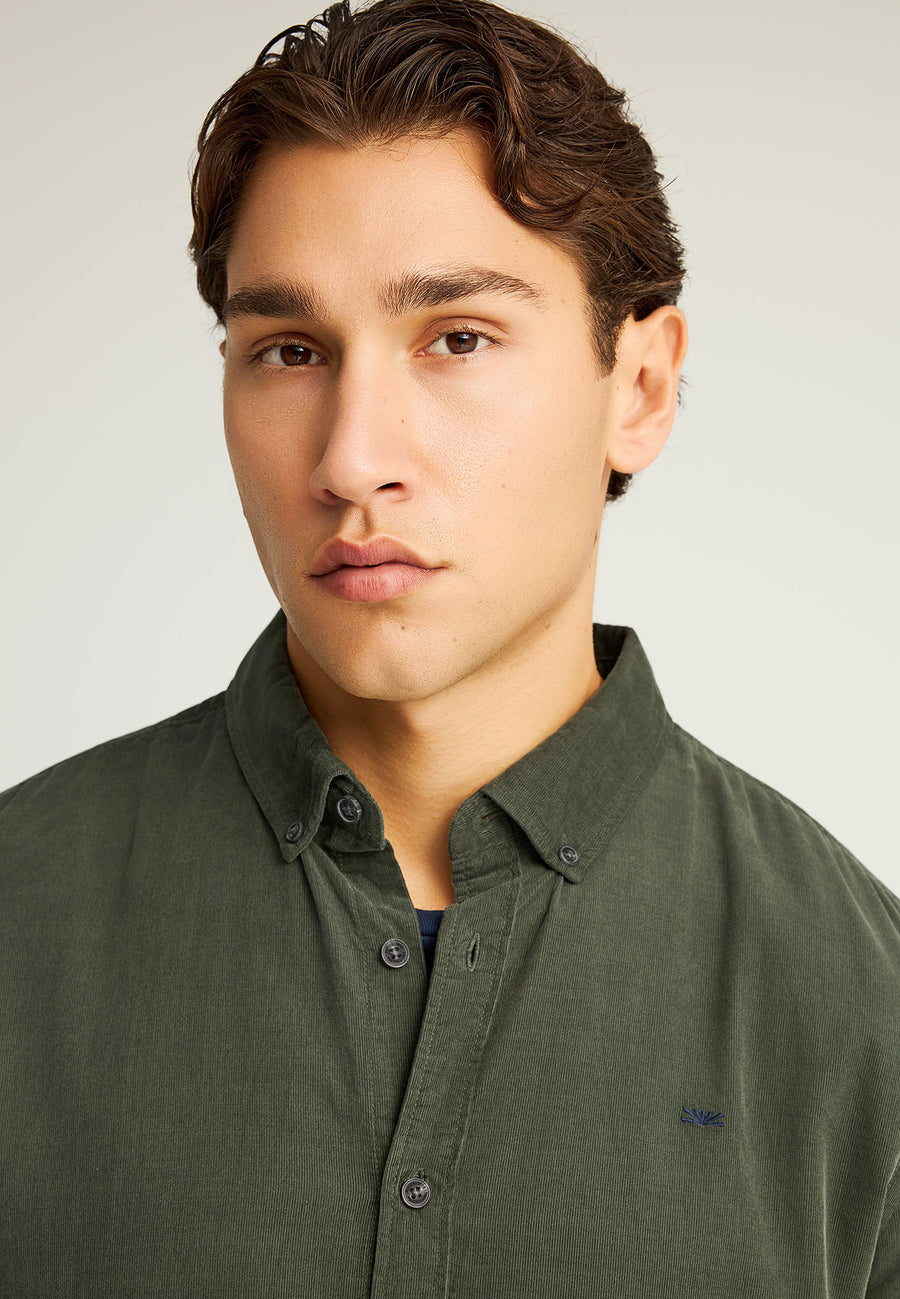 Cămașă bărbătească din catifea reiată