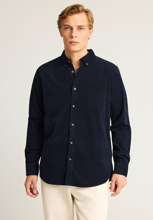 Cămașă bărbătească din catifea reiată