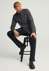 Men's cotton checkered shirt