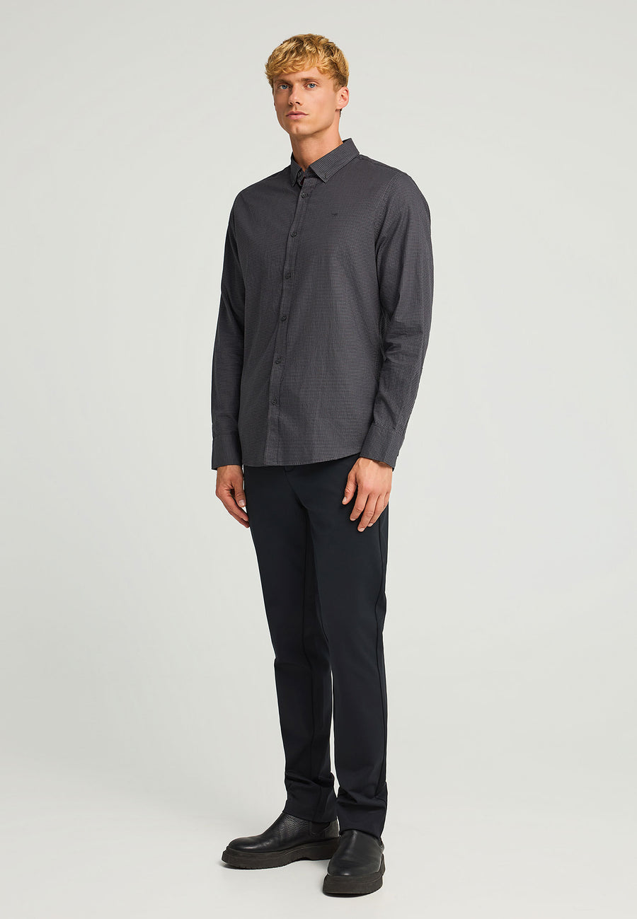 Men's cotton checkered shirt