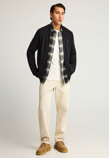 Cardigan tricotat cu fermoar pentru bărbați