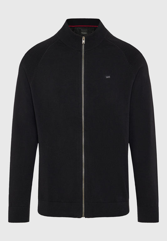 Cardigan tricotat cu fermoar pentru bărbați