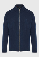 Cardigan tricotat cu fermoar pentru bărbați