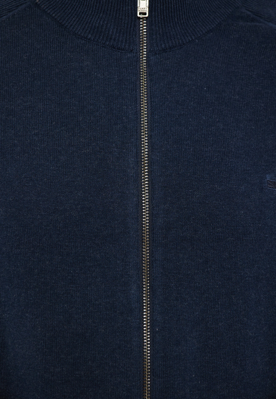 Cardigan tricotat cu fermoar pentru bărbați
