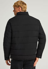 Jachetă matlasată casual cu guler înalt