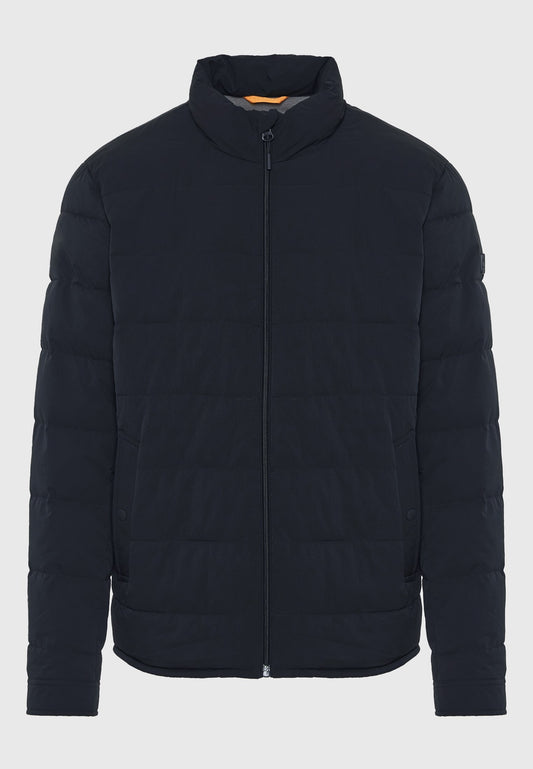 Jachetă matlasată casual cu guler înalt