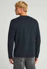 Long-Sleeve T-Shirt with Funky Buddha Chest Print
