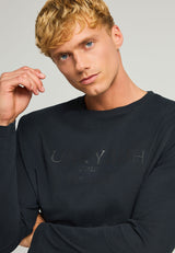 Long-Sleeve T-Shirt with Funky Buddha Chest Print