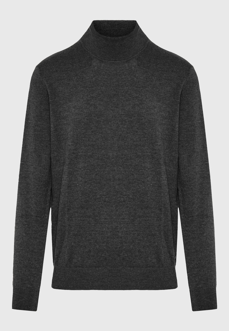Pulover tricotat cu guler înalt pentru bărbați