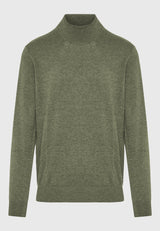 Pulover tricotat cu guler înalt pentru bărbați