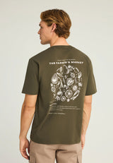 Relaxed T-Shirt with Vintage Back Print