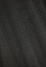 Pulover tricotat simplu cu guler rotund pentru bărbați