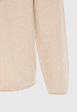 Pulover tricotat simplu cu guler rotund pentru bărbați