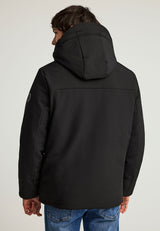 Jachetă casual bărbătească cu glugă