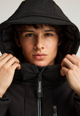 Jachetă casual bărbătească cu glugă