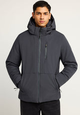 Jachetă casual bărbătească cu glugă