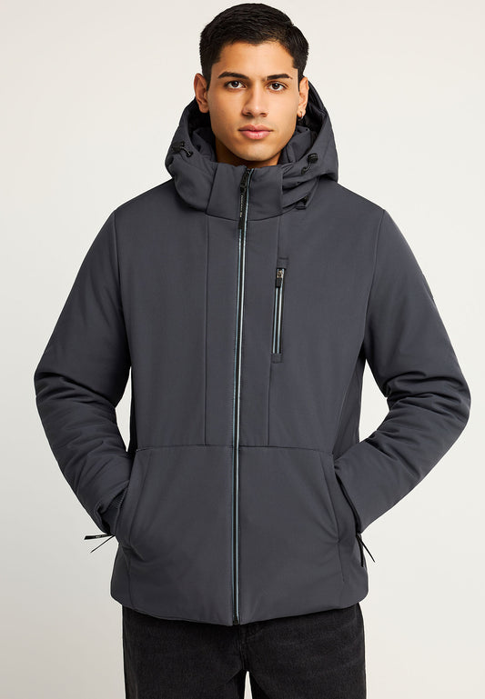 Jachetă casual bărbătească cu glugă