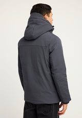 Jachetă casual bărbătească cu glugă